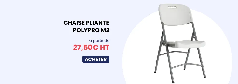 Chaise pliante en polypro M2